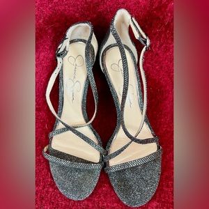 Jessica Simpson Sparkly Gray Heel